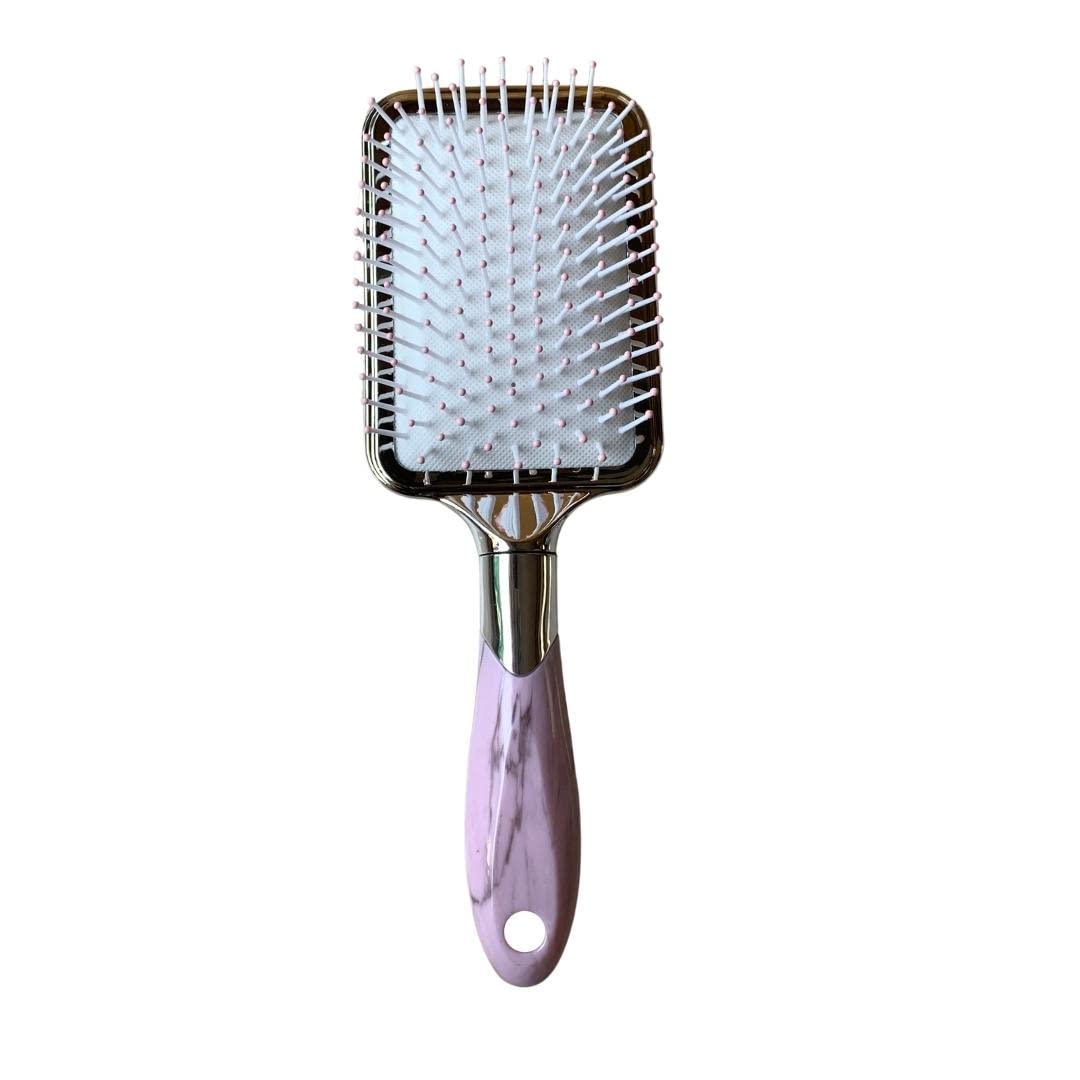 Paddle Flat Metal hairbrush for women and men with air cushioning for daily hair grooming