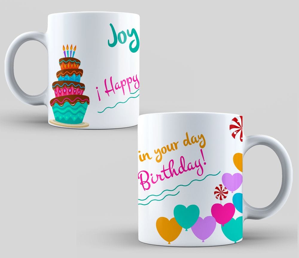 Happy Birthday Day Printed Ceramic Coffee Mug