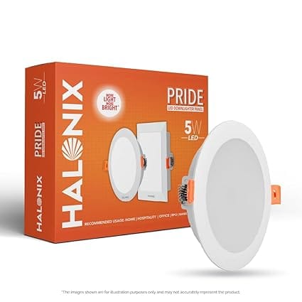 5W 6500K Pride recessed led downlighter | Cut out- 2.6 inch, Dia- 4.2 inch | Led Ceiling Light for Home, Shop and Office |Pack of 4