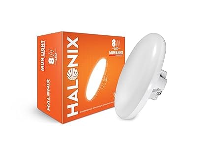 8W Mun Light 6500K Cool White Round Panel led downlighter | Pack of 2 | Cut Out: 2 inch | LED Ceiling Light for Home and Hall