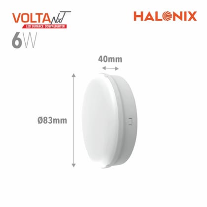 Volta NXT 6W 6500K Led Surface downlighter Pack of 2