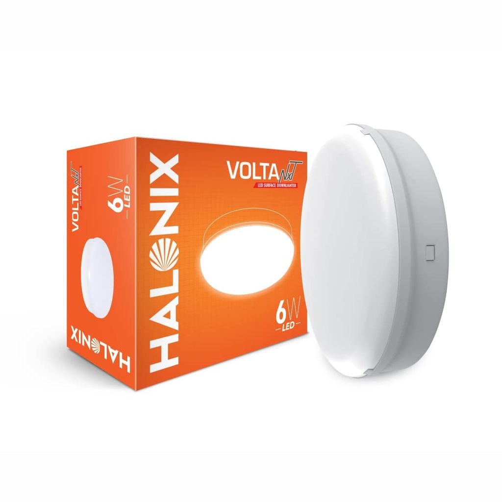 Volta NXT 6W 6500K Led Surface downlighter Pack of 2