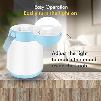 Azure LED Rechargeable Lantern|360 Degree Light Distribution|Tunable White 2700K-6500K|1800 mAh Li Ion Battery | Pack of 1