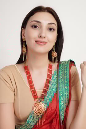 Daneen Jewellery New design necklace set 2155
