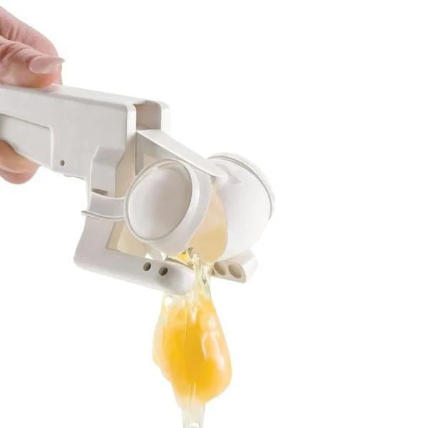109 Plastic Handheld Egg Cracker with Separator DeoDap 109 Plastic Handheld Egg Cracker