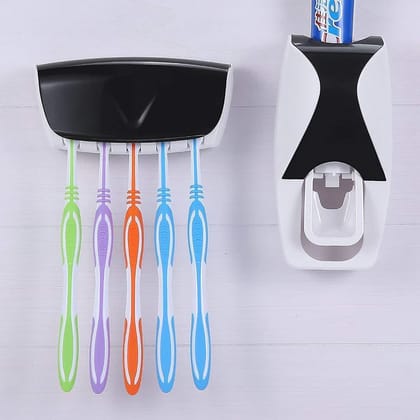 Toothpaste Dispenser & Tooth Brush With Toothbrush pack of 2
