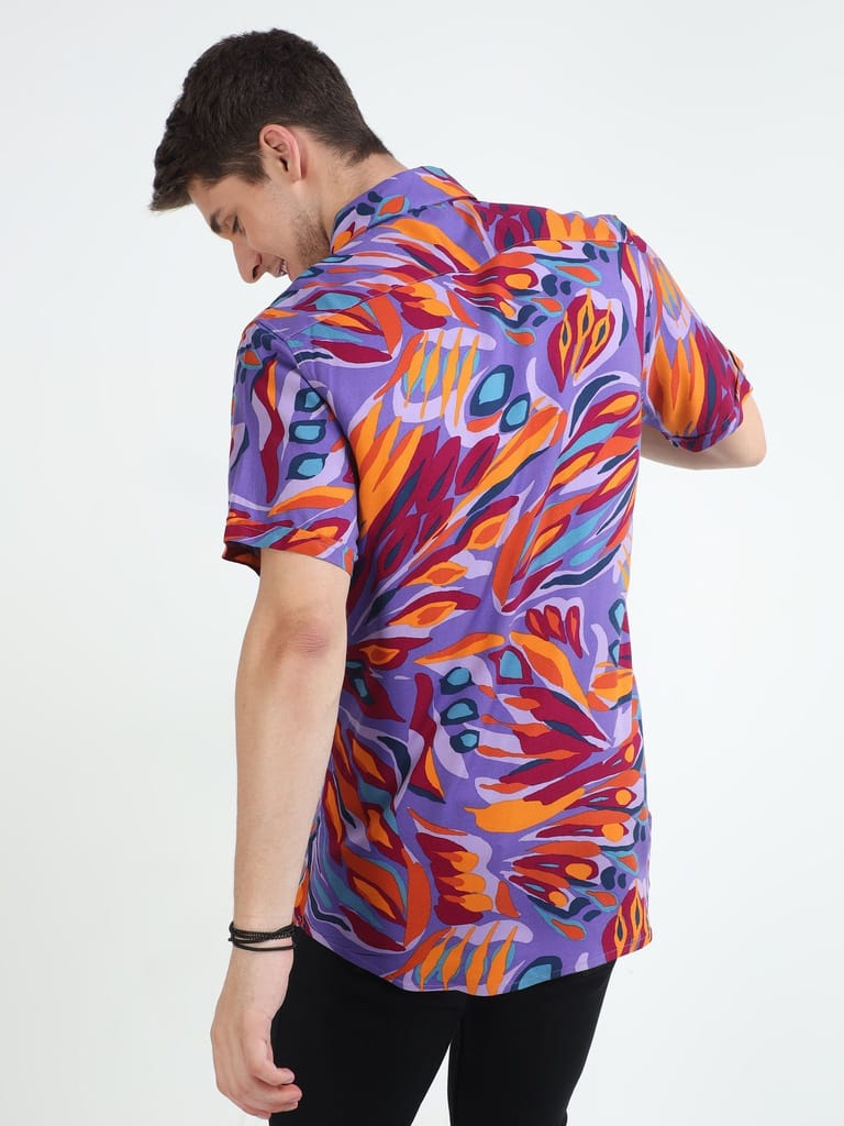 Prism Streak Half Sleeves Shirt