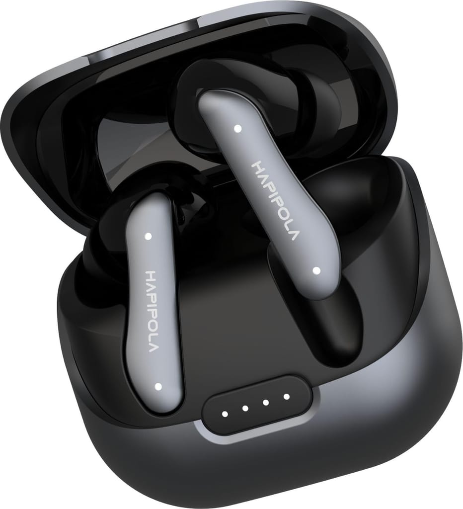 HAPIPOLA SERENE (ANC) in Ear Wireless ANC Earbuds (TWS), Massive 40Hrs Playtime with Speed Charge, Customizable Bass