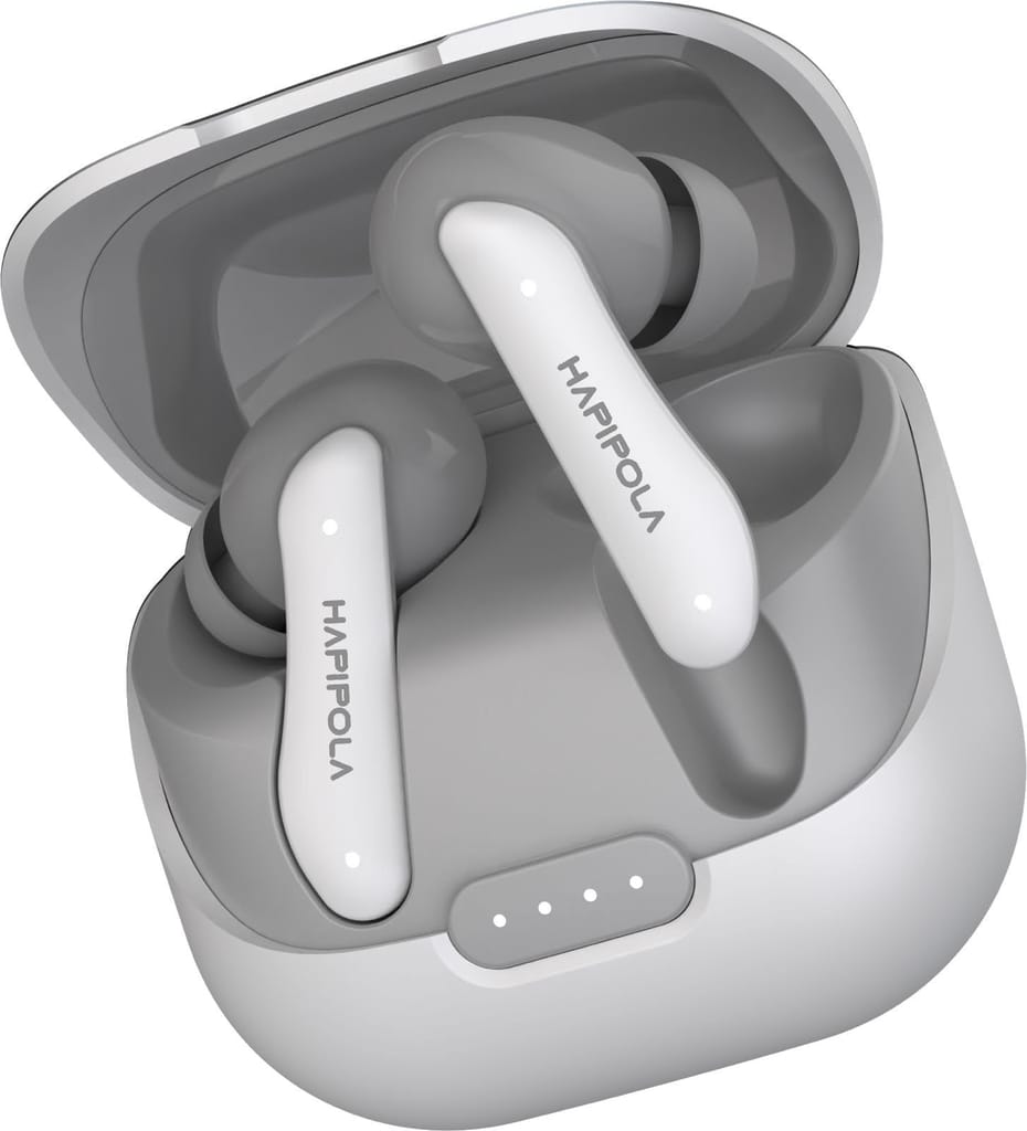 HAPIPOLA SERENE (ANC) in Ear Wireless ANC Earbuds (TWS), Massive 40Hrs Playtime with Speed Charge, Customizable Bass