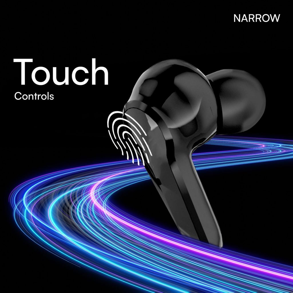 HAPIPOLA Narrow Immersive Audio | Bluetooth v5.2 10mm Driver | 100 Hours Stand-by | White Light 23 Hours Combined Playback | Touch Control Type C Interface | Good Bass