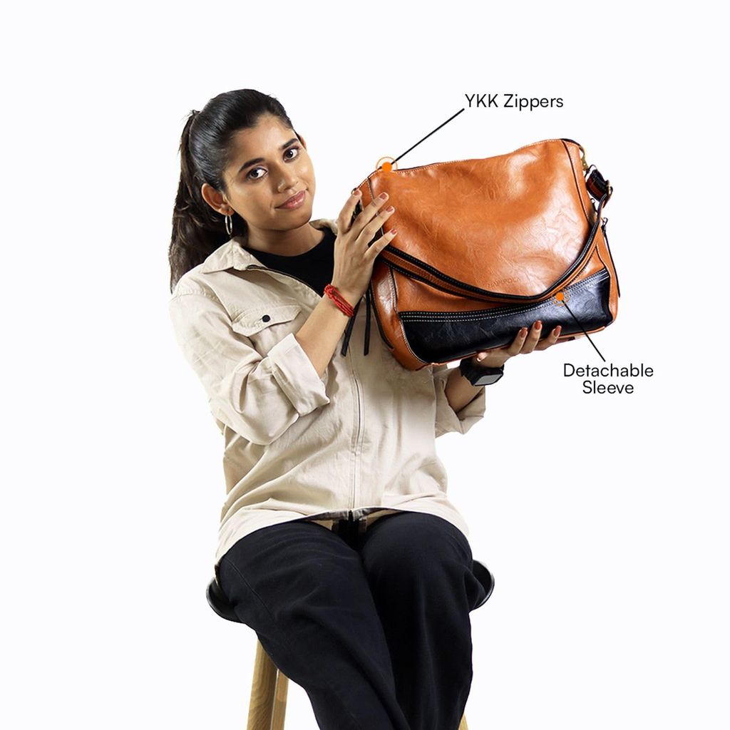 HAPIPOLA Crossbody Chic Everyday Office Vegan Leather Bags Unisex Tote, Messeger, Sling, Phone Pouch, Wallet.