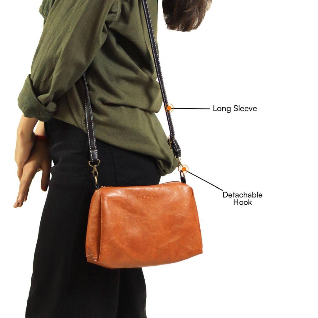 HAPIPOLA Crossbody Chic Everyday Office Vegan Leather Bags Unisex Tote, Messeger, Sling, Phone Pouch, Wallet.