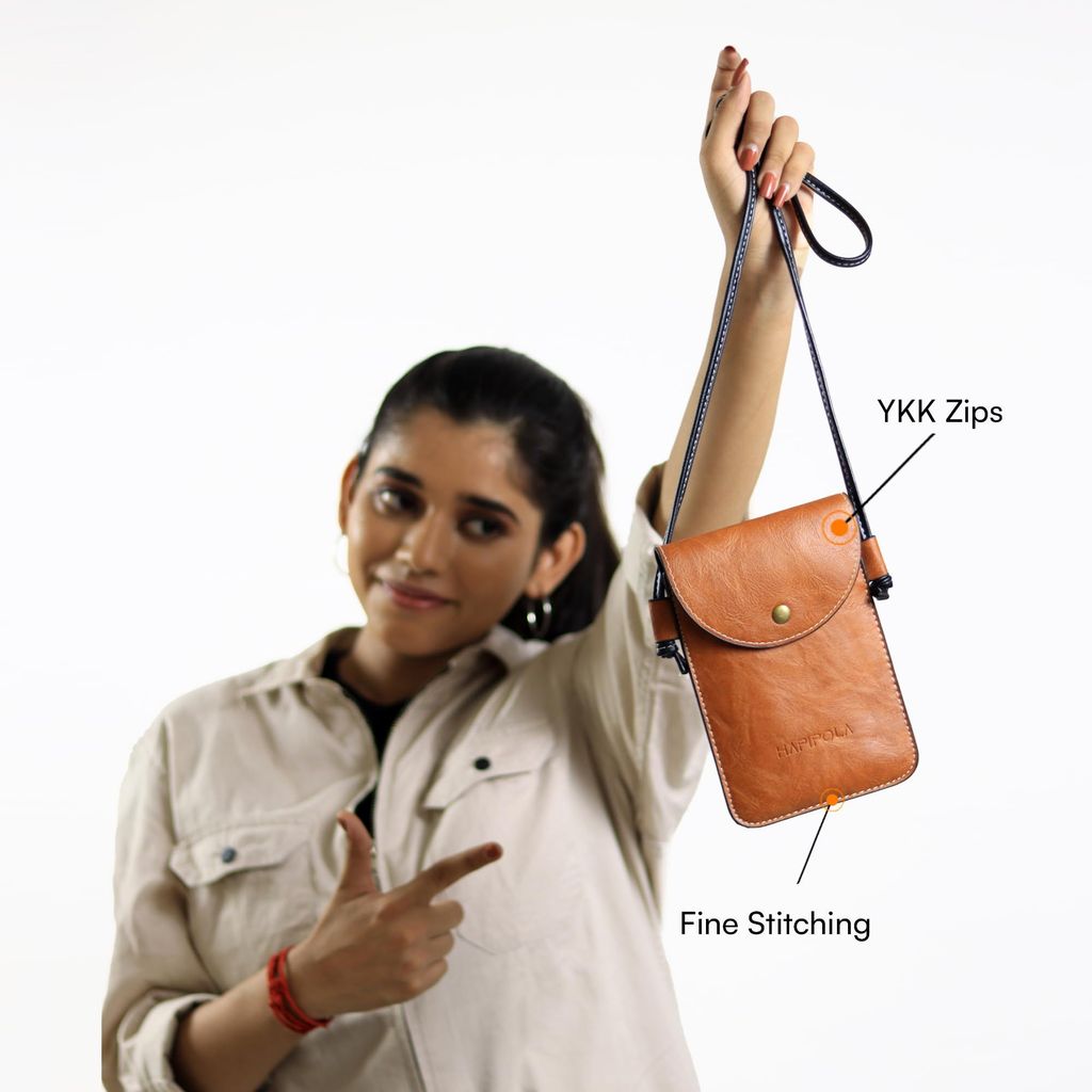 HAPIPOLA Crossbody Chic Everyday Office Vegan Leather Bags Unisex Tote, Messeger, Sling, Phone Pouch, Wallet.