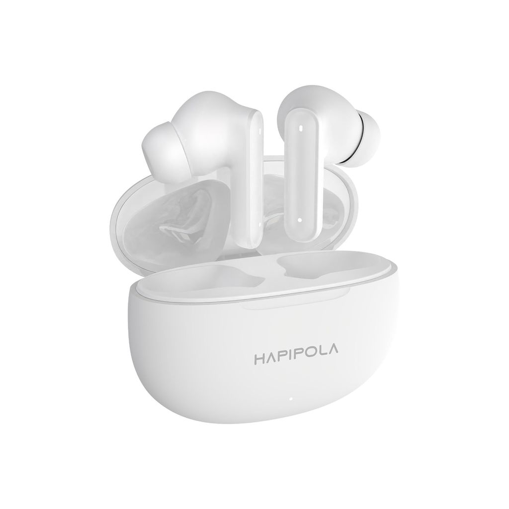 HAPIPOLA TWS Candy Immersive Audio | Ai-ENC | Bluetooth v5.2 13mm Driver | 100 Hours Stand-by 23 Hours Combined Playback | Touch Control Type C Interface | Good Bass