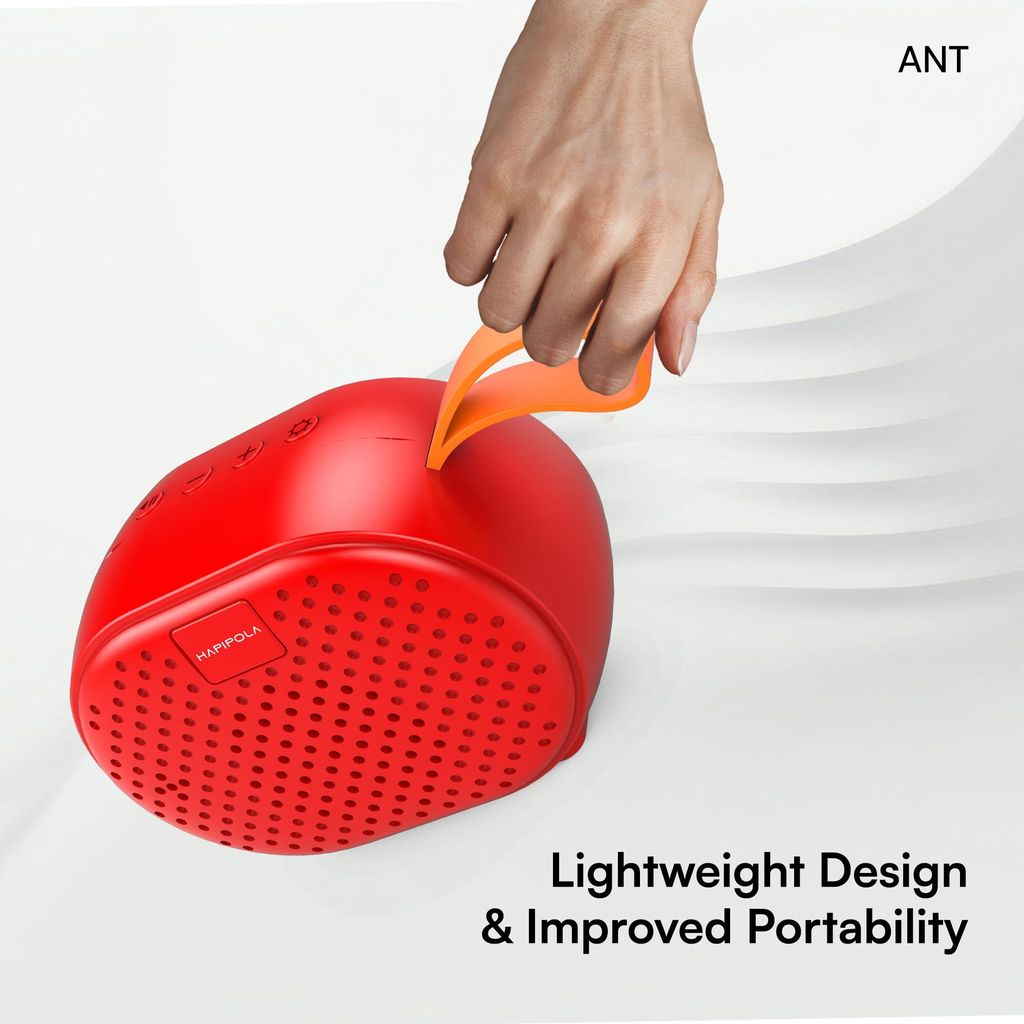 HAPIPOLA BLUETOOTH SPEAKER ANT Immersive Audio | Good Bass | Light Weight 5 hours Playback | Playback Control AUX, USB, TF Card | Upto 10m Range Hands-free calls | Micro Interface