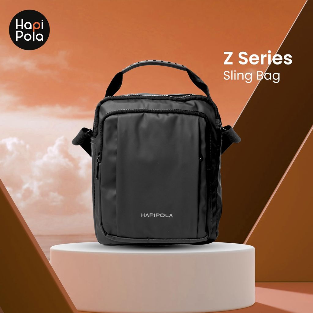 HAPIPOLA SLINGSBAG-Z SERIES Water Proof Premium 9 Inch Mini Sling Bag for Men and Women, Small Passport Travel Bag with Water-resistant, and Small Sling Bag