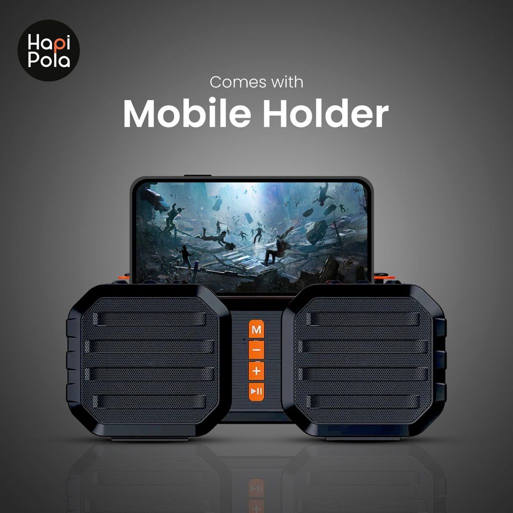 HAPIPOLA BLUETOOTH SPEAKER AQUA ATOM | Immersive Audio | Good Bass | Light Weight 10+ hours Playback | USB Input