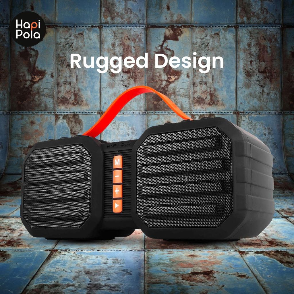 HAPIPOLA BLUETOOTH SPEAKER AQUA ATOM | Immersive Audio | Good Bass | Light Weight 10+ hours Playback | USB Input