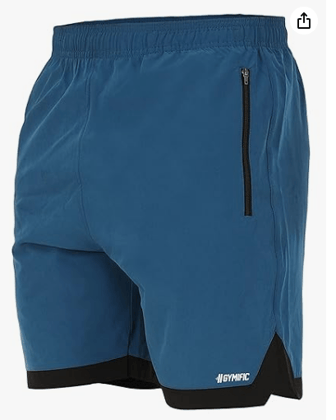 GYMIFIC Sports Training Running Dry Fit Solid Shorts