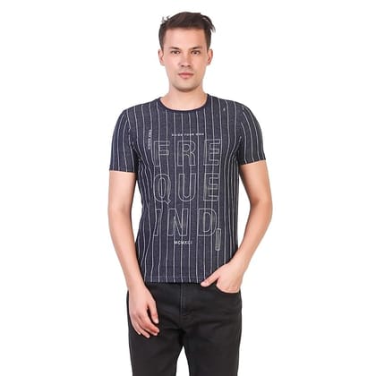Dustin Regular Fit Cotton Round Neck T-Shirt for Men