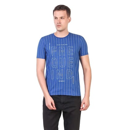 Dustin Regular Fit Cotton Round Neck T-Shirt for Men