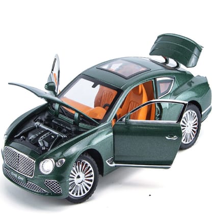 KTRS ENTERPRISE 1:24 Alloy Metal Pull Back Die-cast Car Model Car Pull Back car Super car with Openable Doors with Sound and Light Doors & Light Music Boys Toys for Kids (Bantley Europeen)