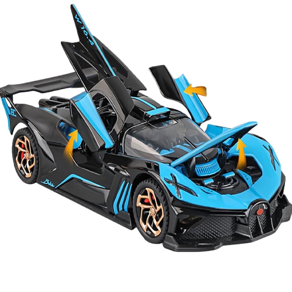 KTRS ENTERPRISE 1:24 Alloy Metal Pull Back Die-cast Car Model Car Pull Back car Super car with Openable Doors with Sound and Light Doors & Light Music Boys Toys for Kids (Bugetti Flylng) - Toys and Games | Buy online on ZillyBuy
