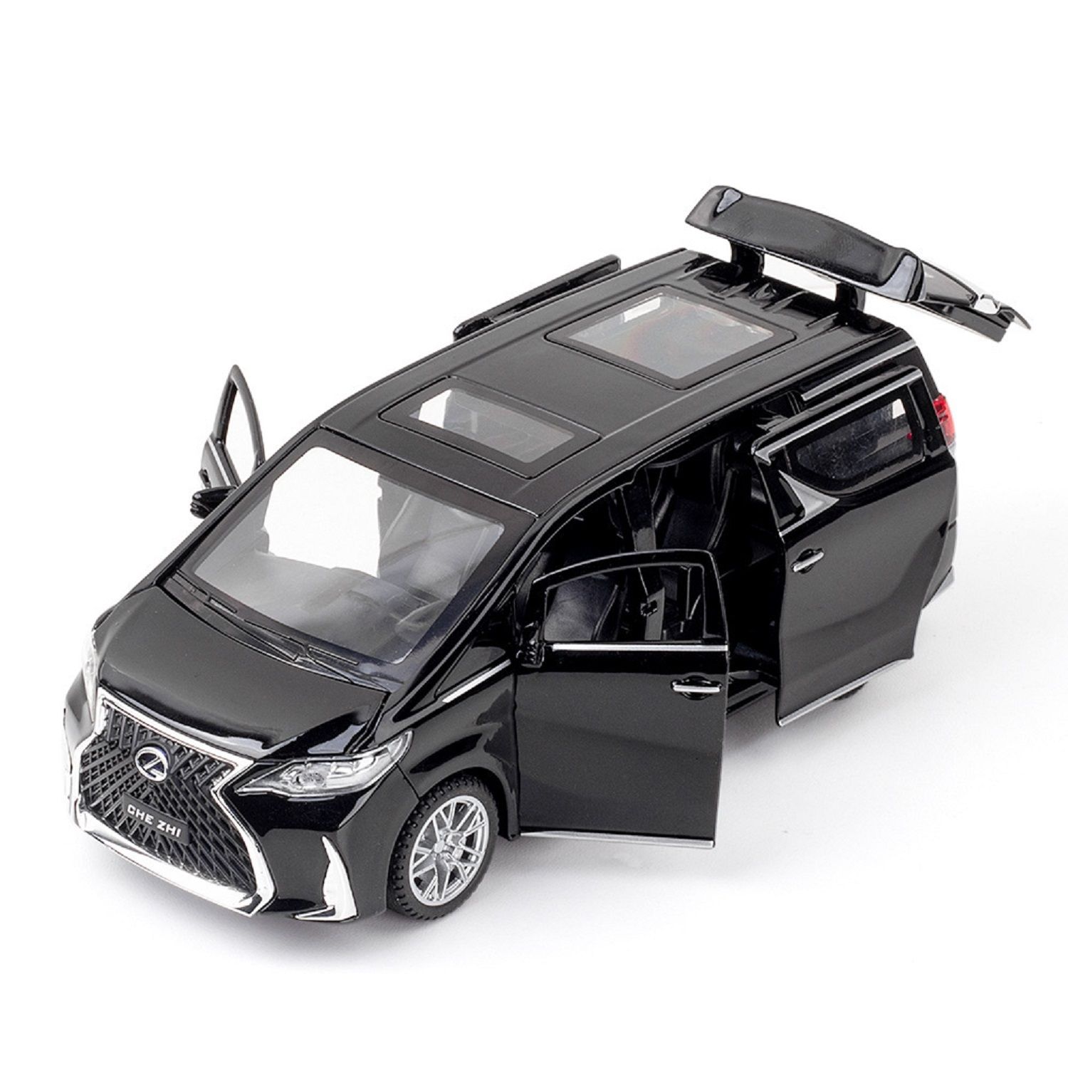 KTRS ENTERPRISE 1:24 Alloy Metal Pull Back Die-cast Car Model Car Pull Back car Super car with Openable Doors with Sound and Light Doors & Light Music Boys Toys for Kids (Lexes LM300)