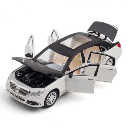 KTRS ENTERPRISE 1:24 Alloy Metal Pull Back Die-cast Car Model Car Pull Back car Super car with Openable Doors with Sound and Light Doors & Light Music Boys Toys for Kids (Maybech GLS600)