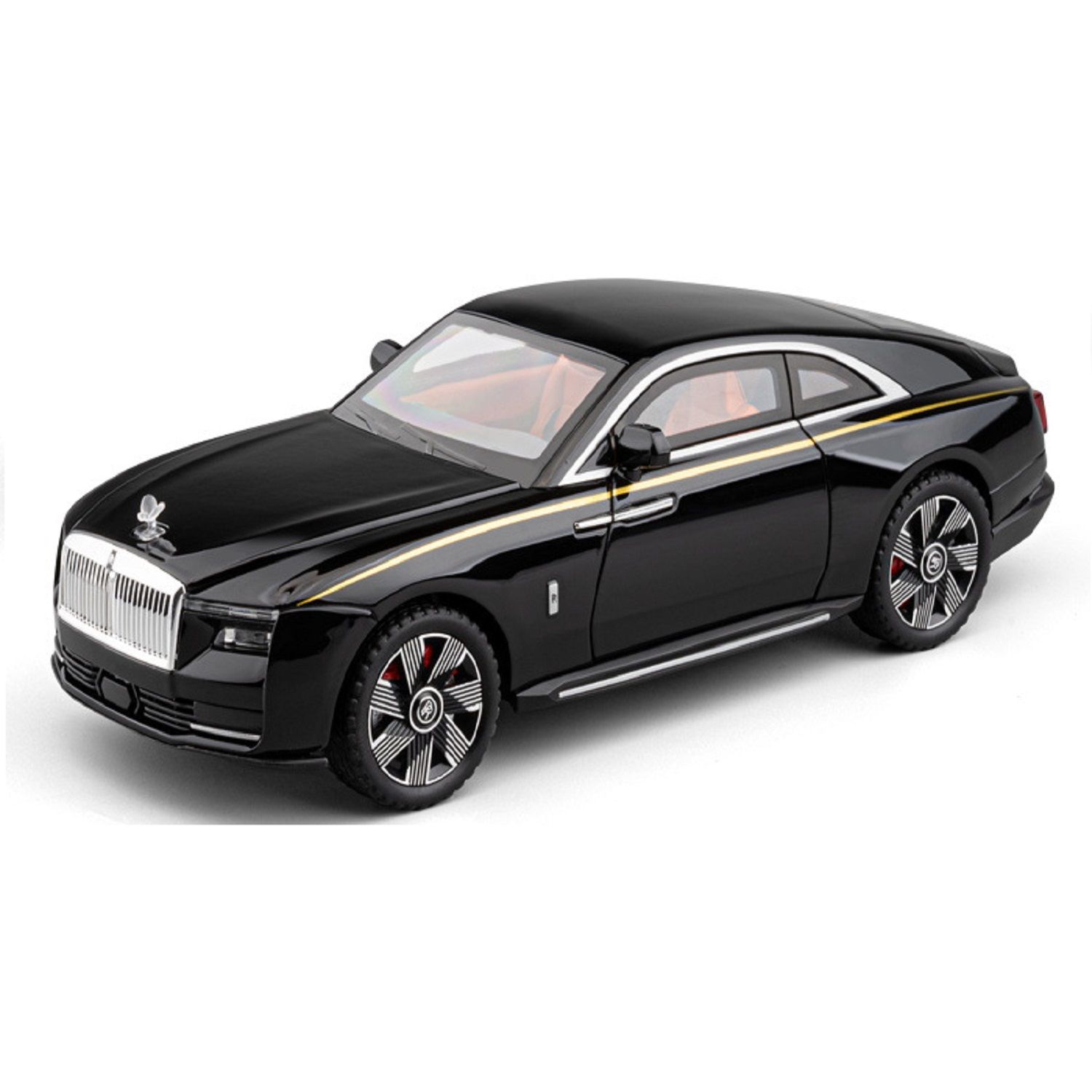 KTRS ENTERPRISE 1:24 Alloy Metal Pull Back Die-cast Car Model Car Pull Back car Super car with Openable Doors with Sound and Light Doors & Light Music Boys Toys for Kids (Ralls Shining)