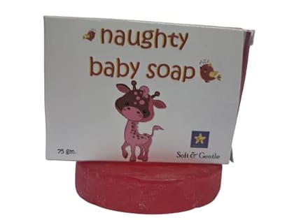 naughty baby soft & gentle Rose soap bar with Badam Oil and Rakhta Chandan. Pack of 3x75 gm naughty baby soft & gentle Rose soap bar with Badam Oil and Rakhta Chandan. Pack of 3x75 gm
