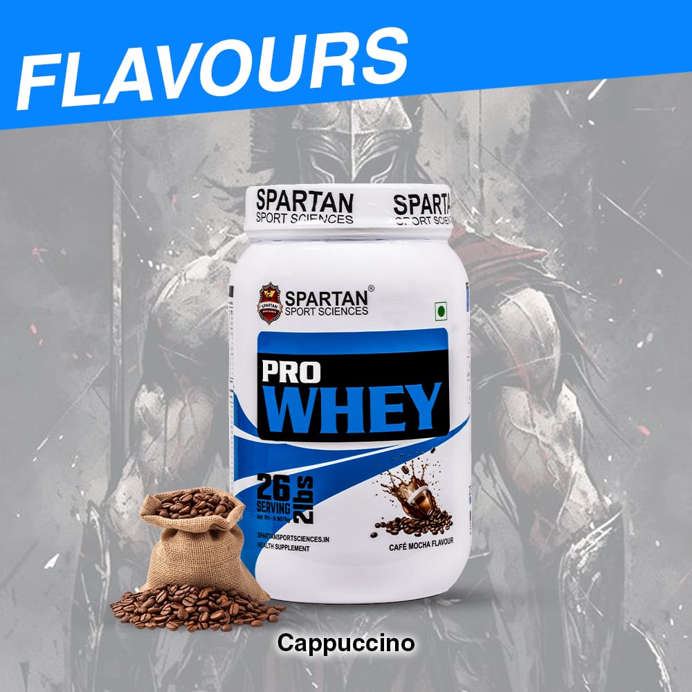 SPARTAN SPORT SCIENCE Pro Whey Protein Powder Concentrate Supplement with 24g Protein, 11g EAA, 5g BCAA, 4g Glutamic Acid | Lean Muscle Building for Men & Women