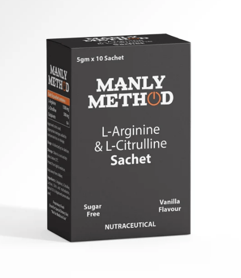 Manly Method L-Arginine Powder Sugar Free &nbsp;(5x10 g) Sachet