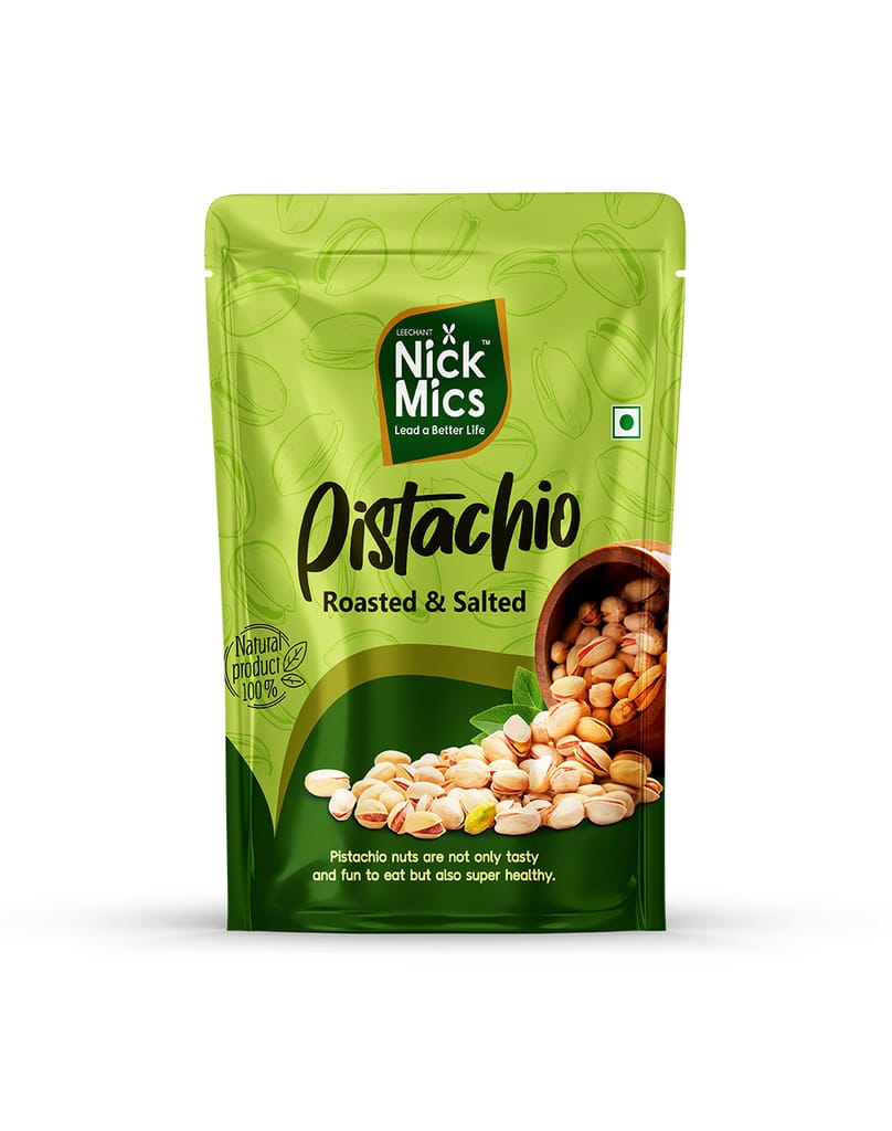 Nickmics Roasted and Salted Pistachio 250 gm | Pista | Tasty and Healthy| Whole Rich of Nutritions| Perfectly Salted | | Dry Fruits & Nuts | Rich in Vitamin & Minerals |