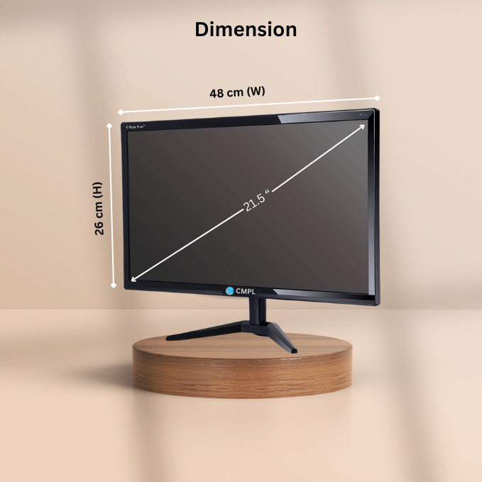 CMPL Silver i3 Desktop -12100 | 12th Gen | 4 Cores | B660 Chipset | Windows 11 Professional | 8GB RAM Expandable to 64GB | 1TB HDD + 512GB SSD | Tower Form Factor | 21.5" IPS Monitor | 1920x1080 Resolution | 1-Year On-Site OEM Warranty