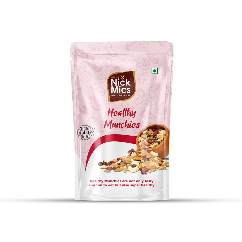 Nickmics Nickmics Healthy Munchies (Mixed Trails) 250 gm | Trail Mix | Seeds Mix | Roasted Seeds Mix for eating | Sesame seeds & Dried Cranberries | Mixed Seeds for Weight Loss | Healthy Diet Snacks