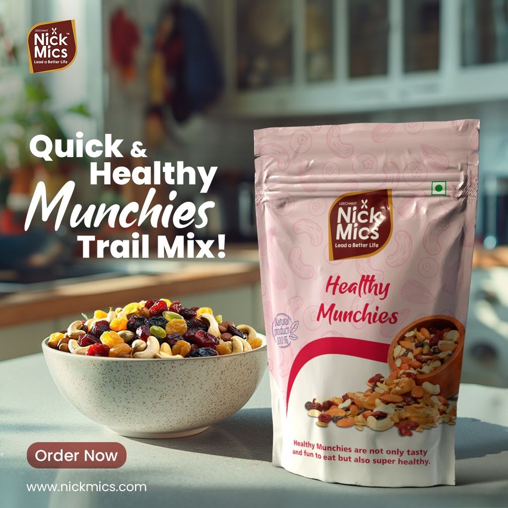 Nickmics Nickmics Healthy Munchies (Mixed Trails) 250 gm | Trail Mix | Seeds Mix | Roasted Seeds Mix for eating | Sesame seeds & Dried Cranberries | Mixed Seeds for Weight Loss | Healthy Diet Snacks