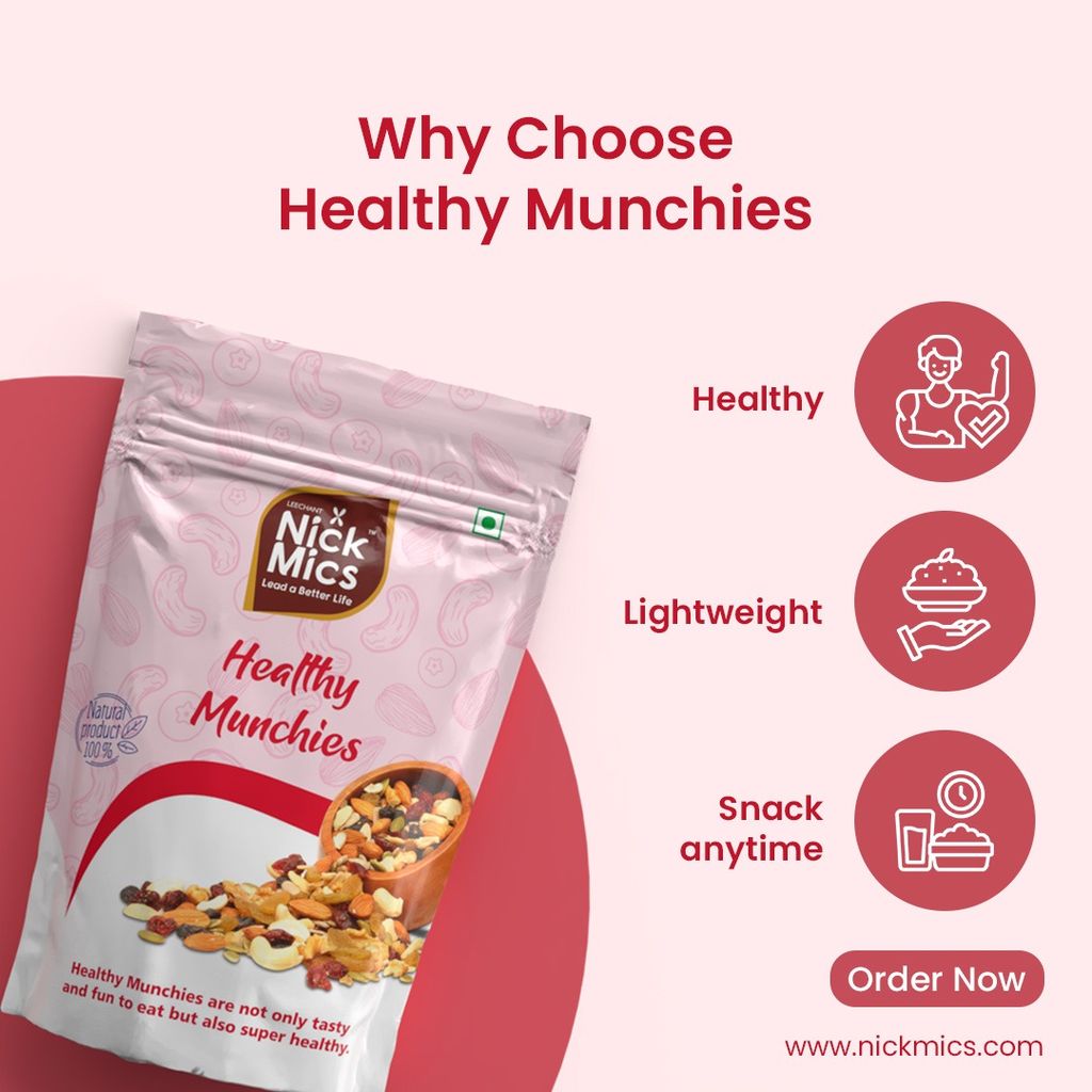 Nickmics Nickmics Healthy Munchies (Mixed Trails) 250 gm | Trail Mix | Seeds Mix | Roasted Seeds Mix for eating | Sesame seeds & Dried Cranberries | Mixed Seeds for Weight Loss | Healthy Diet Snacks