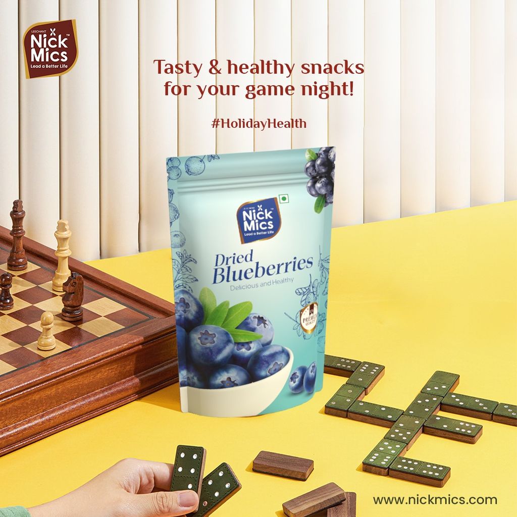 NickmicsDried Blueberries 200gm | Blueberries | Dried Blueberry | Rich in Calcium and Vitamin K |  No Preservatives | Delicious & Healthy Snack | Dry Fruits and Nuts