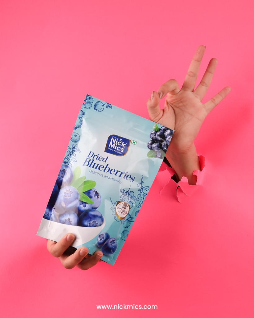 NickmicsDried Blueberries 200gm | Blueberries | Dried Blueberry | Rich in Calcium and Vitamin K |  No Preservatives | Delicious & Healthy Snack | Dry Fruits and Nuts