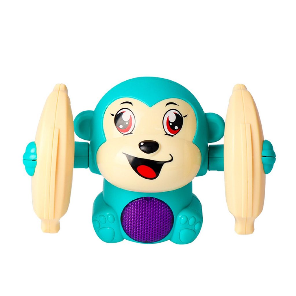 KTRS Enterprise Electric Tumbling Monkey Cartoon Tumbling Induction Banana Monkey Light Music Children Baby Toys - Toys and Games | Buy online on ZillyBuy