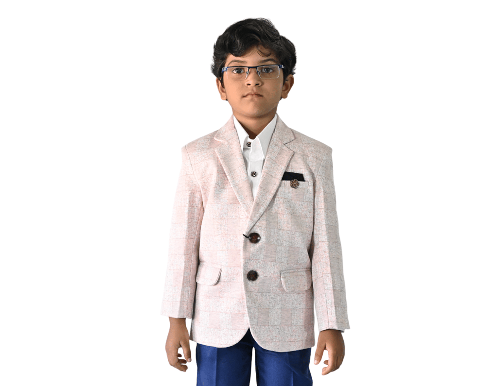 JOYHAAT Kids Boy's Formal/Party/Wedding/Festival Blazer with Peach Color