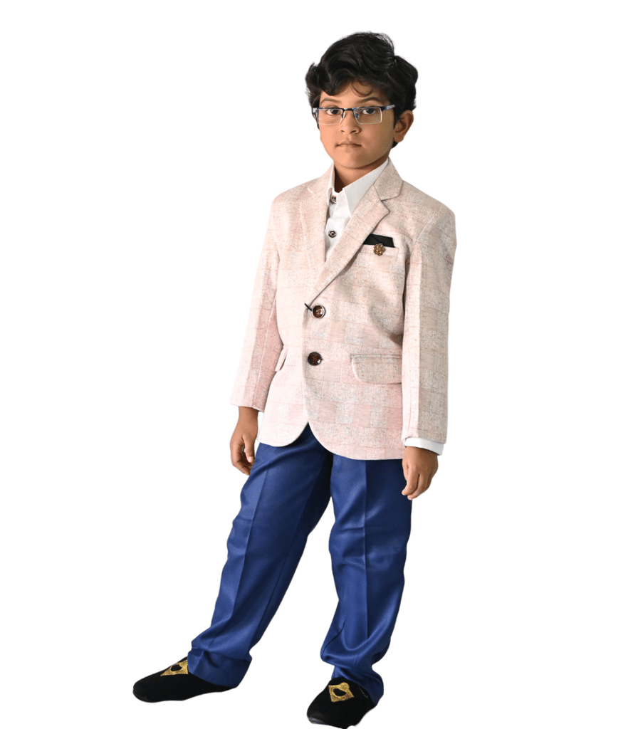JOYHAAT Kids Boy's Formal/Party/Wedding/Festival Blazer with Peach Color
