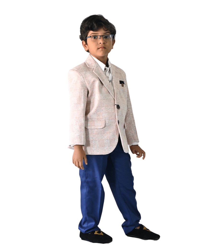 JOYHAAT Kids Boy's Formal/Party/Wedding/Festival Blazer with Peach Color