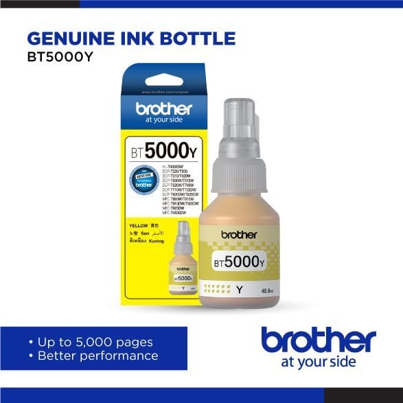 BROTHER BT5000Y Ink Bottle (Yellow)