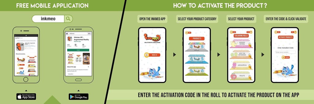 Good Habits Reusable Wall Colouring Roll (6 inch)-Augmented Learning