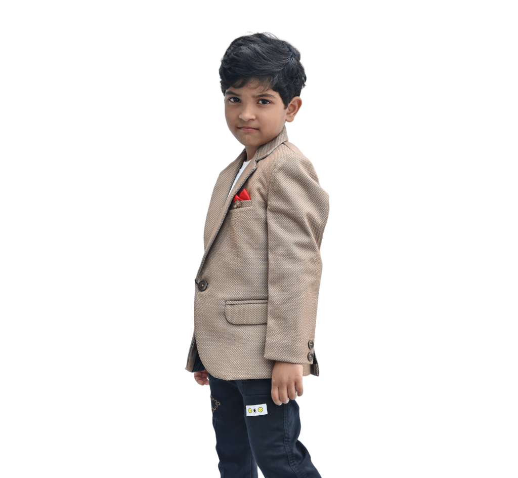 JOYHAAT Kids Boy's Blazer For Party/Wedding/Formal/Festival With Brown Color