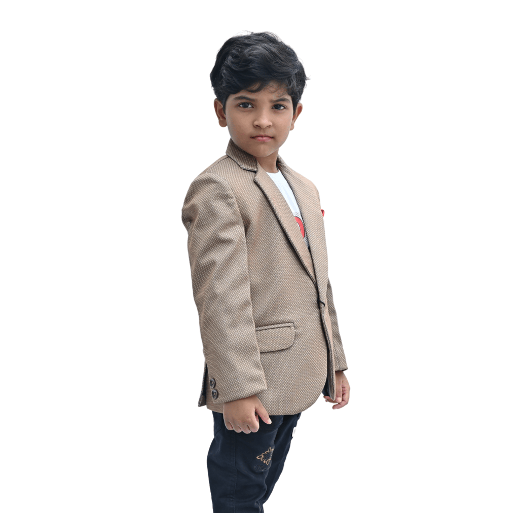 JOYHAAT Kids Boy's Blazer For Party/Wedding/Formal/Festival With Brown Color