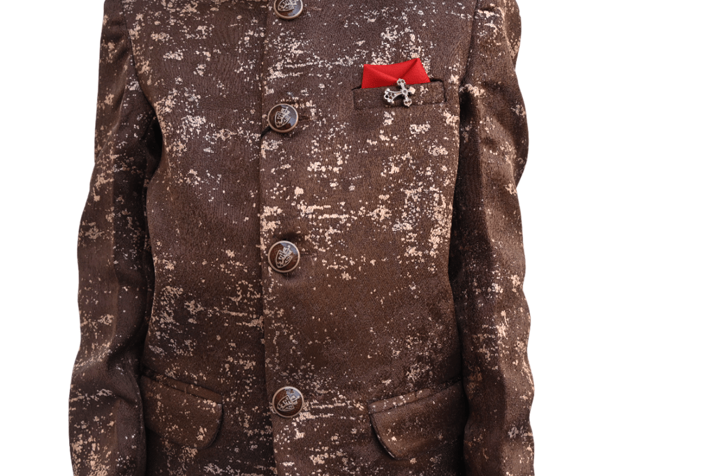 JOYHAAT Kids Boy's Jodhpuri Suit For Party/Wedding/Formal/Festival With Brown Color