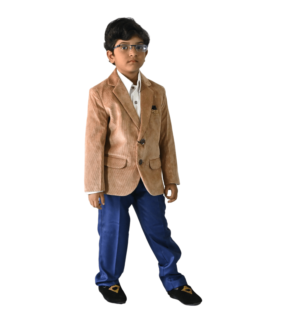 JOYHAAT Kids Boy's Blazer For Party/Formal/Wedding/Festival With Brown Color